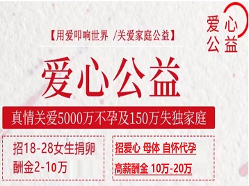 石城捐卵助孕生子 爱心志愿者招募